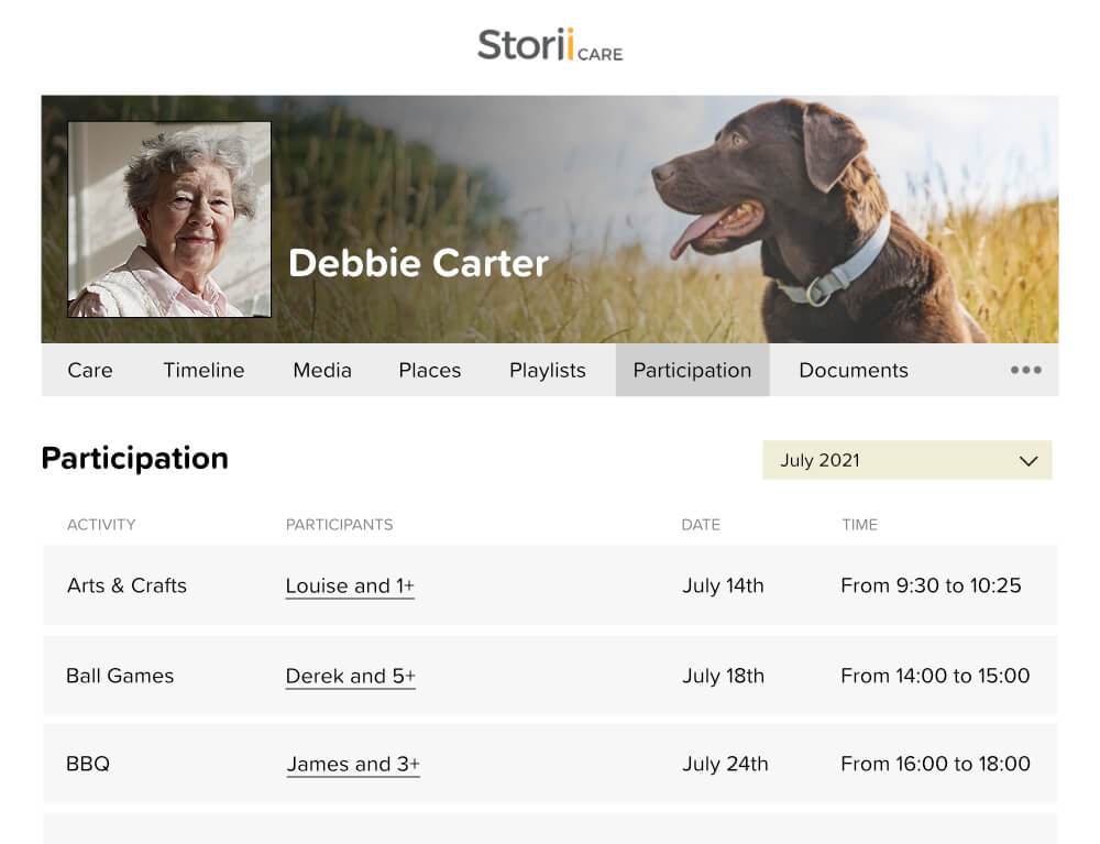 StoriiCare Memory Care Software